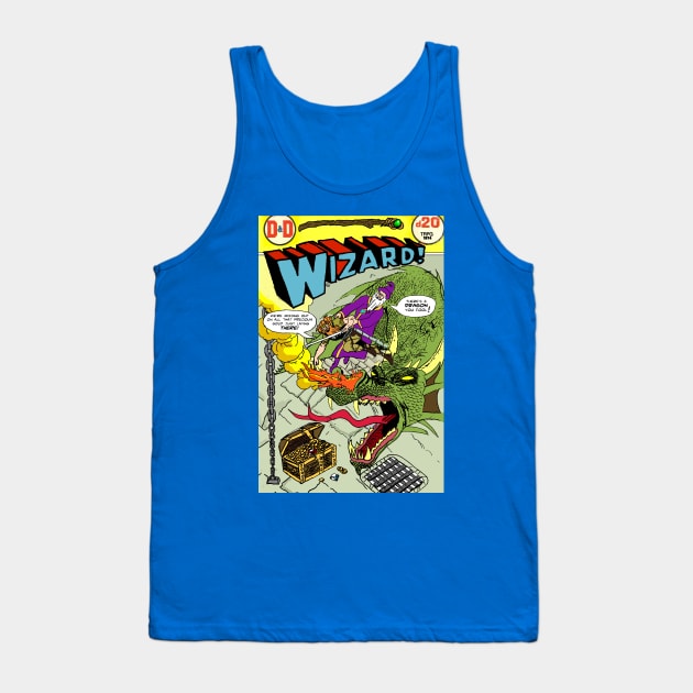 Wizard! Comic Cover Tank Top by SwordMace